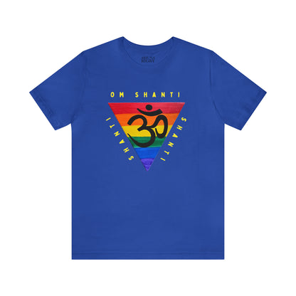 Rainbow Triangle OM T-Shirt - Arjuna Rigby Art and Lifestyle Store