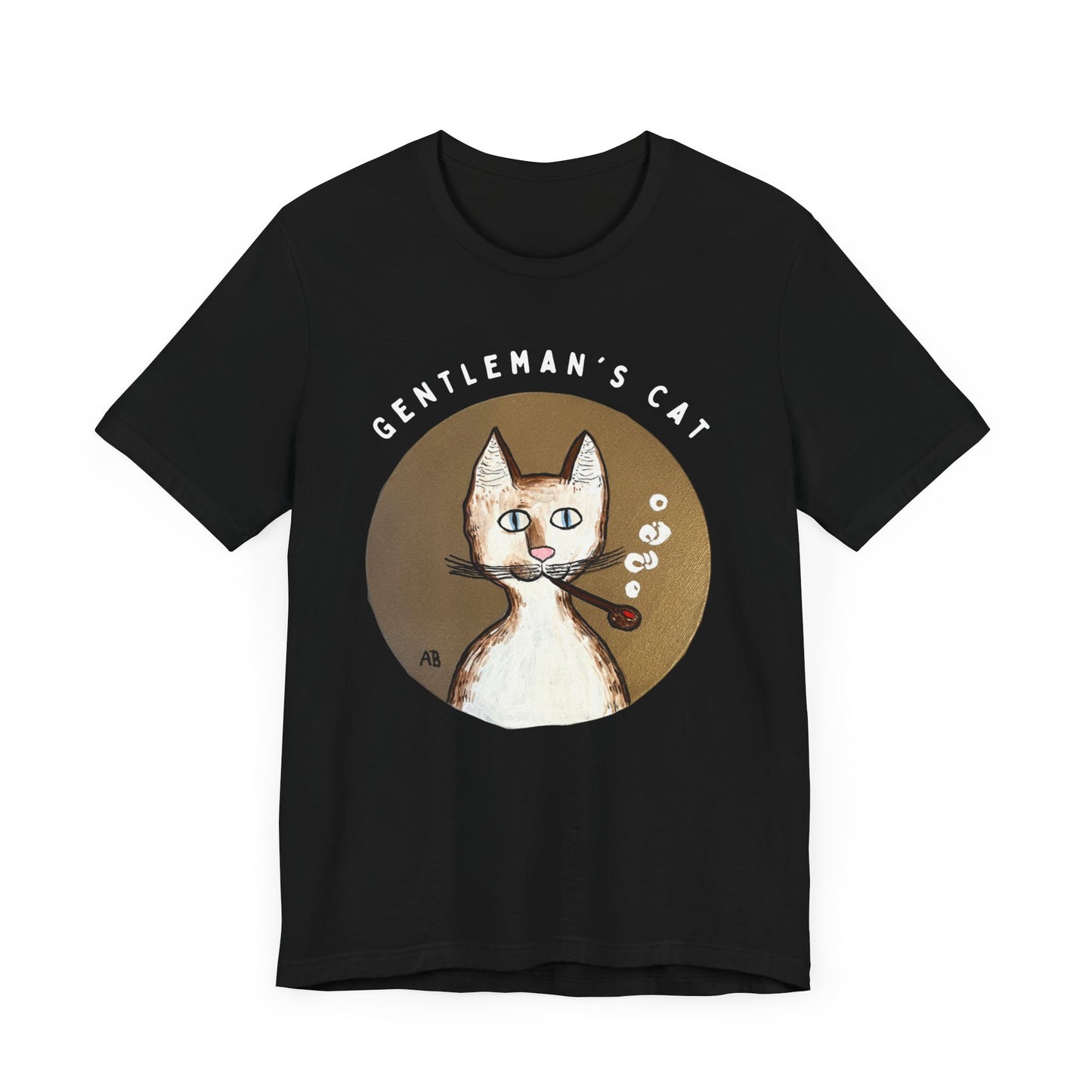 Gentleman's Cat T-Shirt - Arjuna Rigby Art and Lifestyle Store