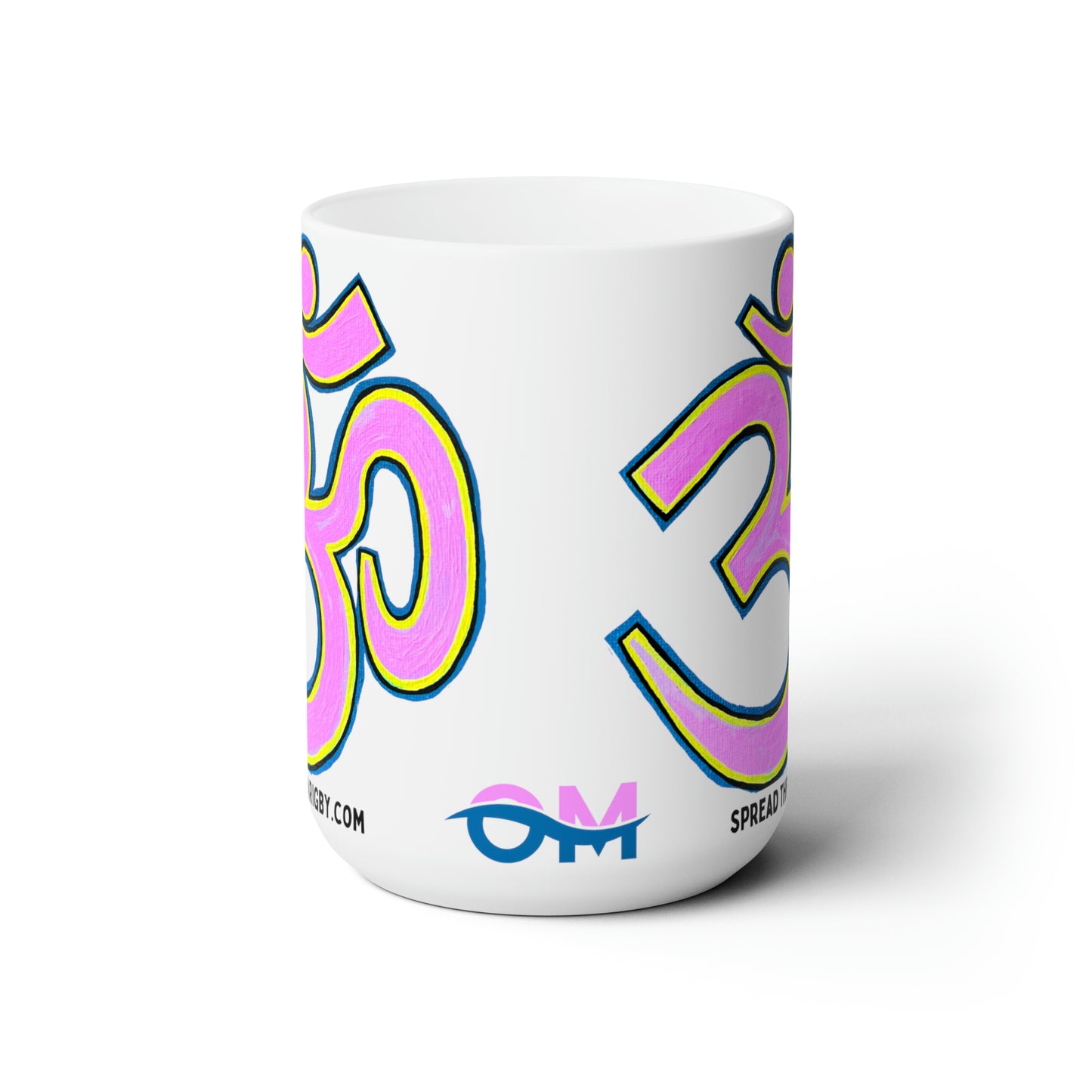 Pink & Yellow OM Jumbo Size Mug