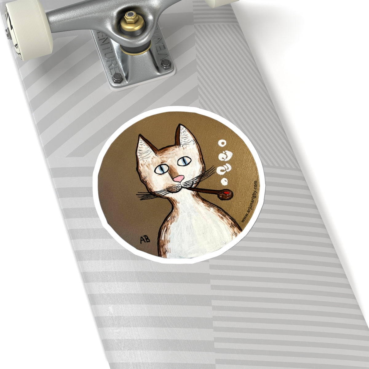 Gentleman's Cat Sticker - Arjuna Rigby Art and Lifestyle Store