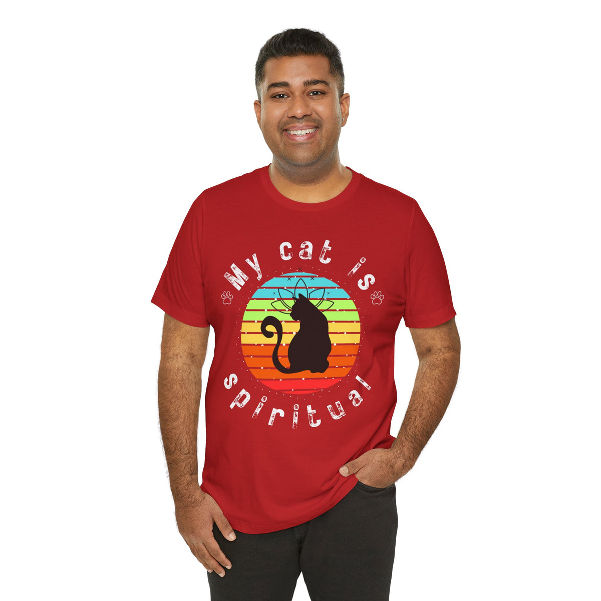 My Cat is Spiritual T-Shirt - Arjuna Rigby Art and Lifestyle Store