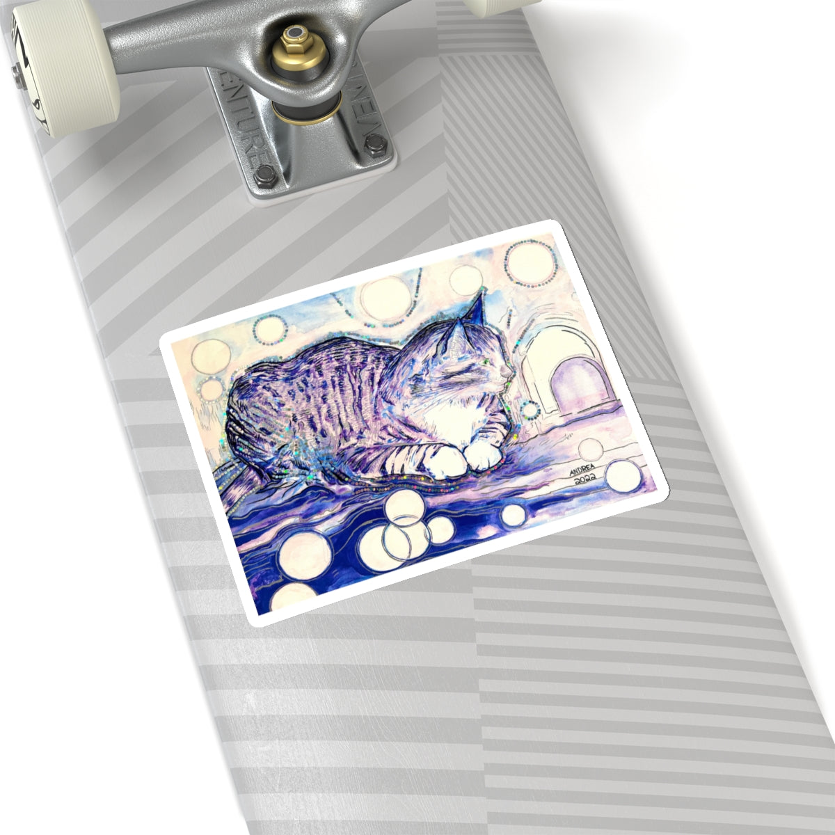 Cat Vibes Sticker - Arjuna Rigby Art and Lifestyle Store