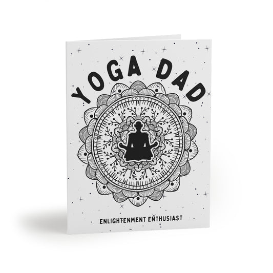 Yoga Dad Greeting Card - Arjuna Rigby Art and Lifestyle Store