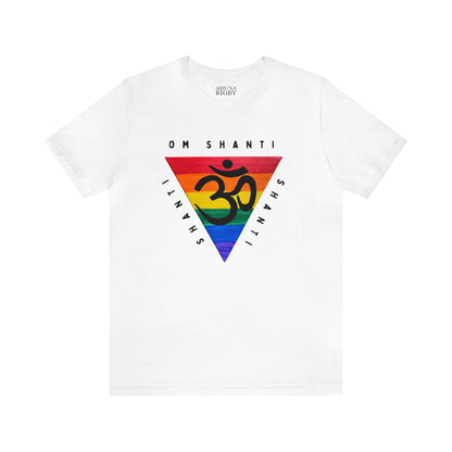 Rainbow Triangle OM T-Shirt - Arjuna Rigby Art and Lifestyle Store