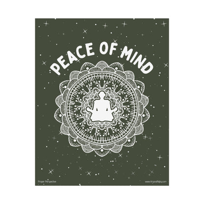 Peace of Mind Fine Art Poster green background