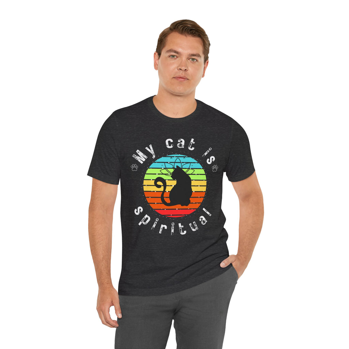 My Cat is Spiritual T-Shirt - Arjuna Rigby Art and Lifestyle Store