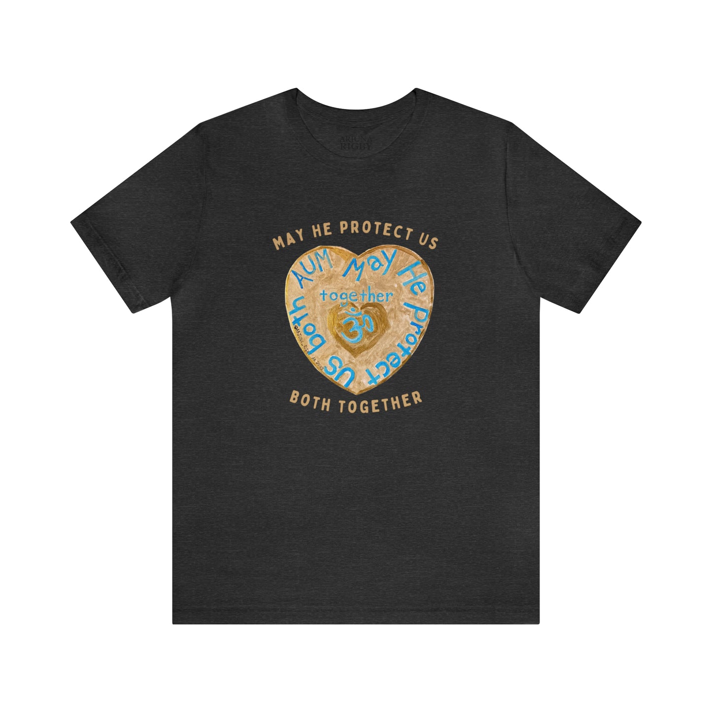 AUM May He Protect Us Both Together T-Shirt - Arjuna Rigby Art and Lifestyle Store