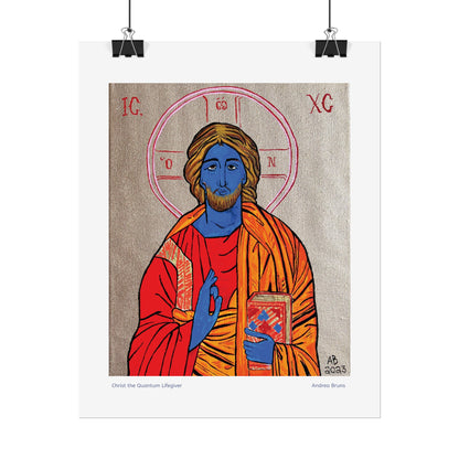 Christ the Quantum Lifegiver Fine Art Poster - Arjuna Rigby Art and Lifestyle Store