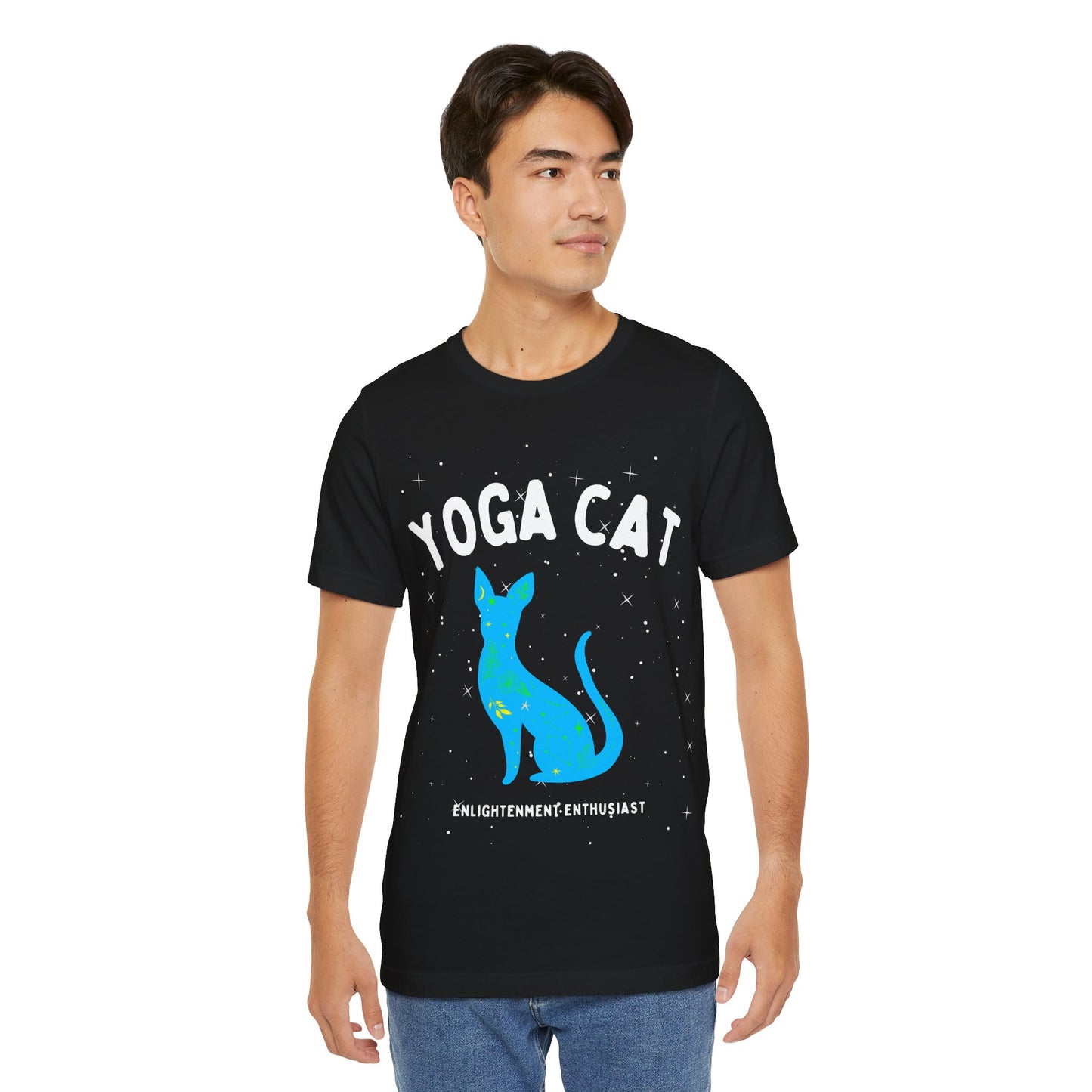 Yoga Cat T-Shirt - Arjuna Rigby Art and Lifestyle Store