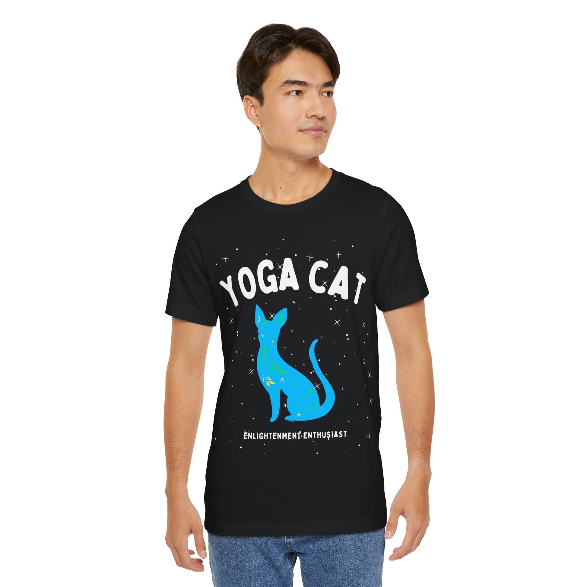 Yoga Cat T-Shirt - Arjuna Rigby Art and Lifestyle Store