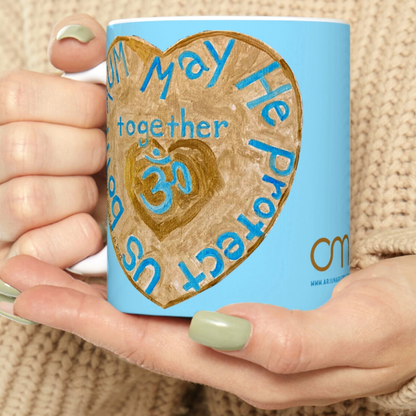 May He Protect Us Both Together - Mug - Arjuna Rigby Art and Lifestyle Store