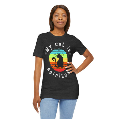 My Cat is Spiritual T-Shirt - Arjuna Rigby Art and Lifestyle Store