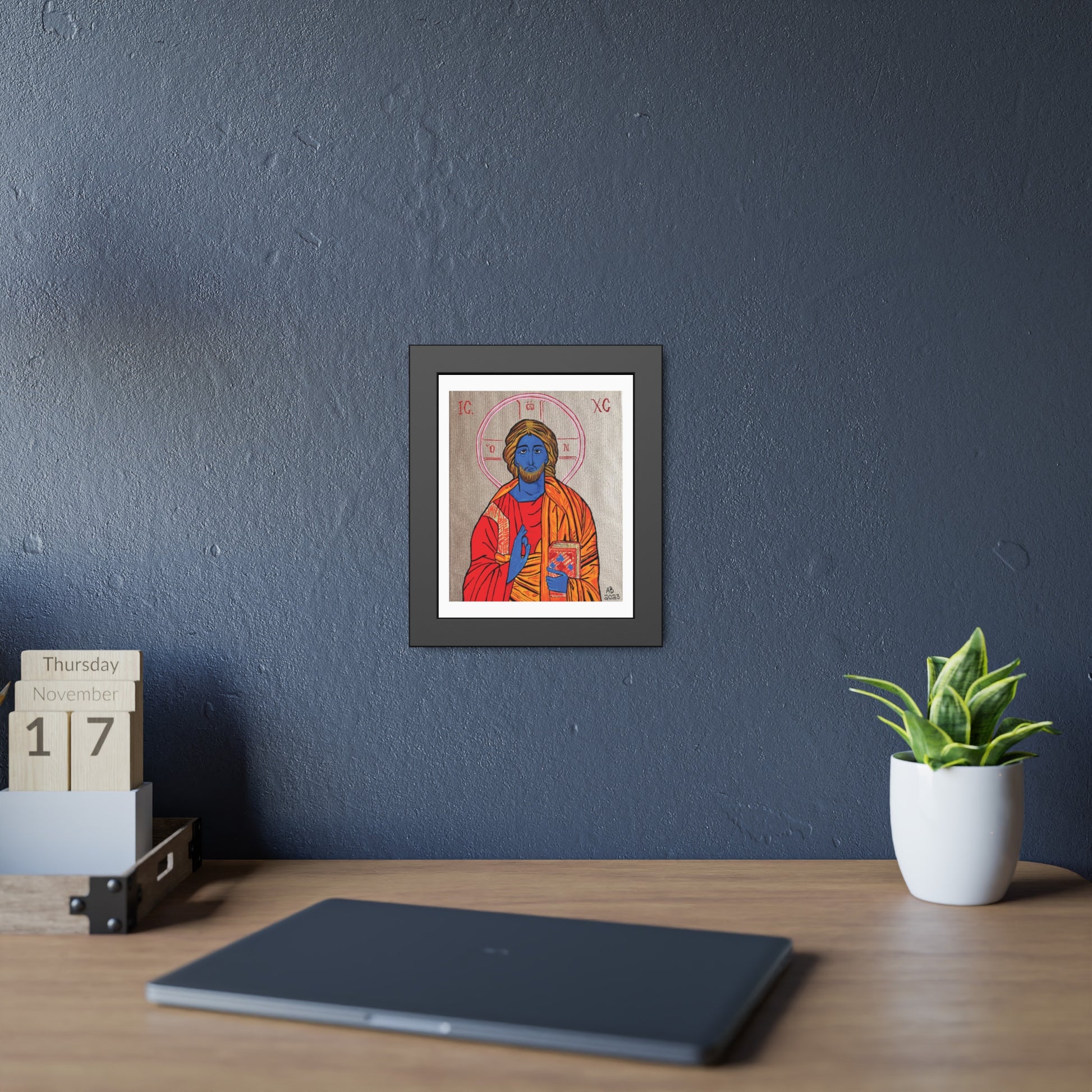 Christ the Quantum Lifegiver Framed Fine Art Posters - Arjuna Rigby Art and Lifestyle Store