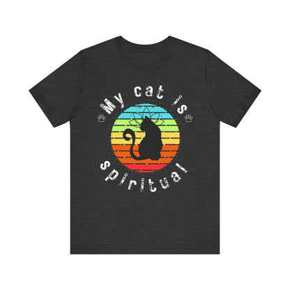 My Cat is Spiritual T-Shirt - Arjuna Rigby Art and Lifestyle Store