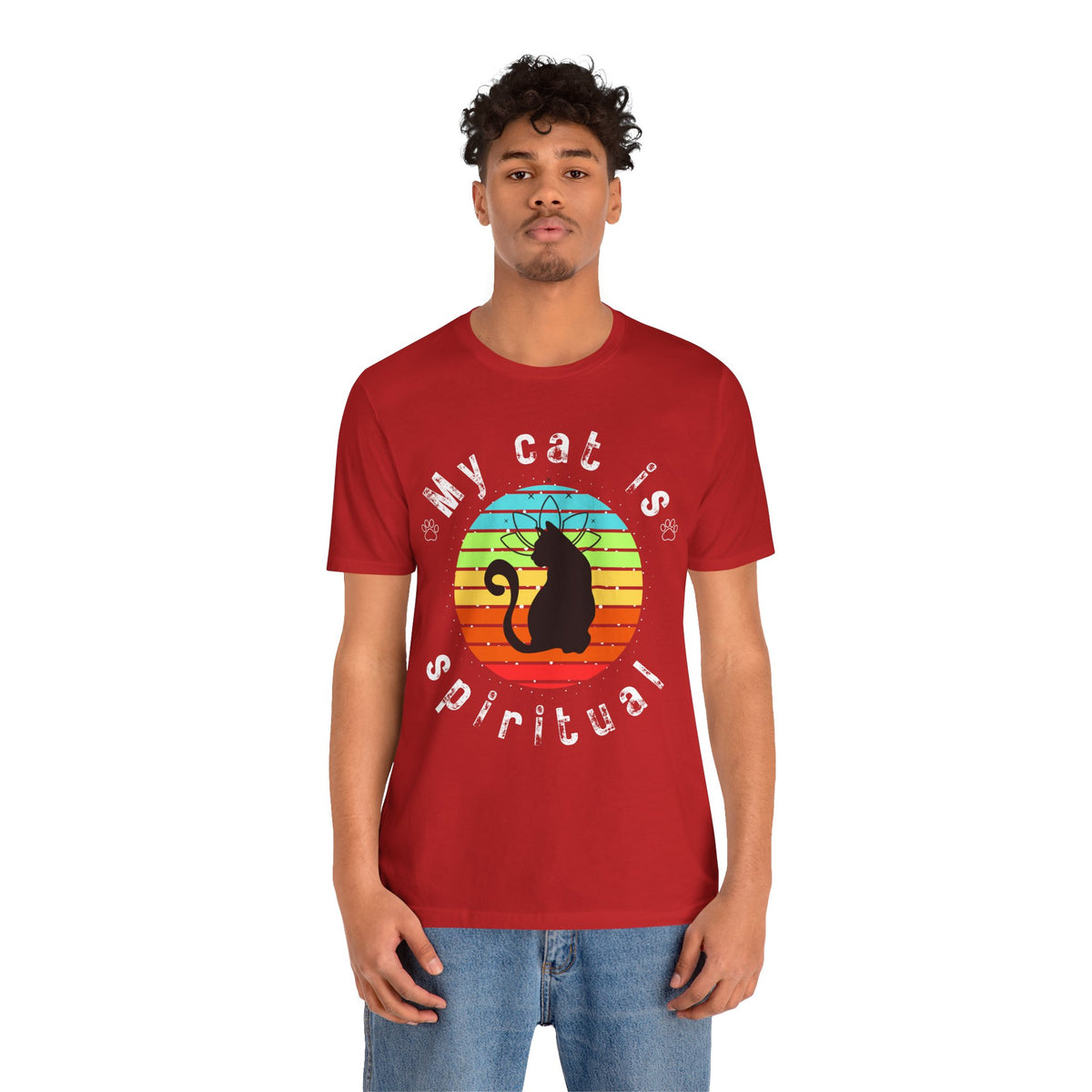 My Cat is Spiritual T-Shirt - Arjuna Rigby Art and Lifestyle Store