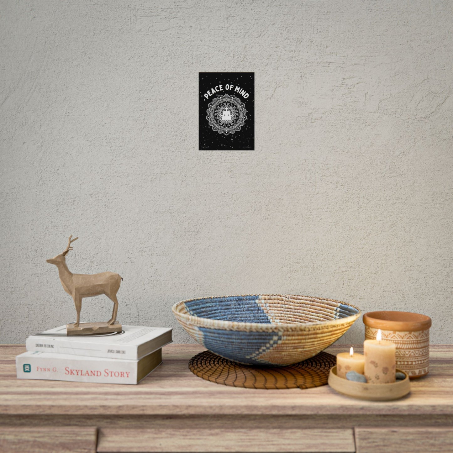 Peace of Mind Fine Art Poster black background