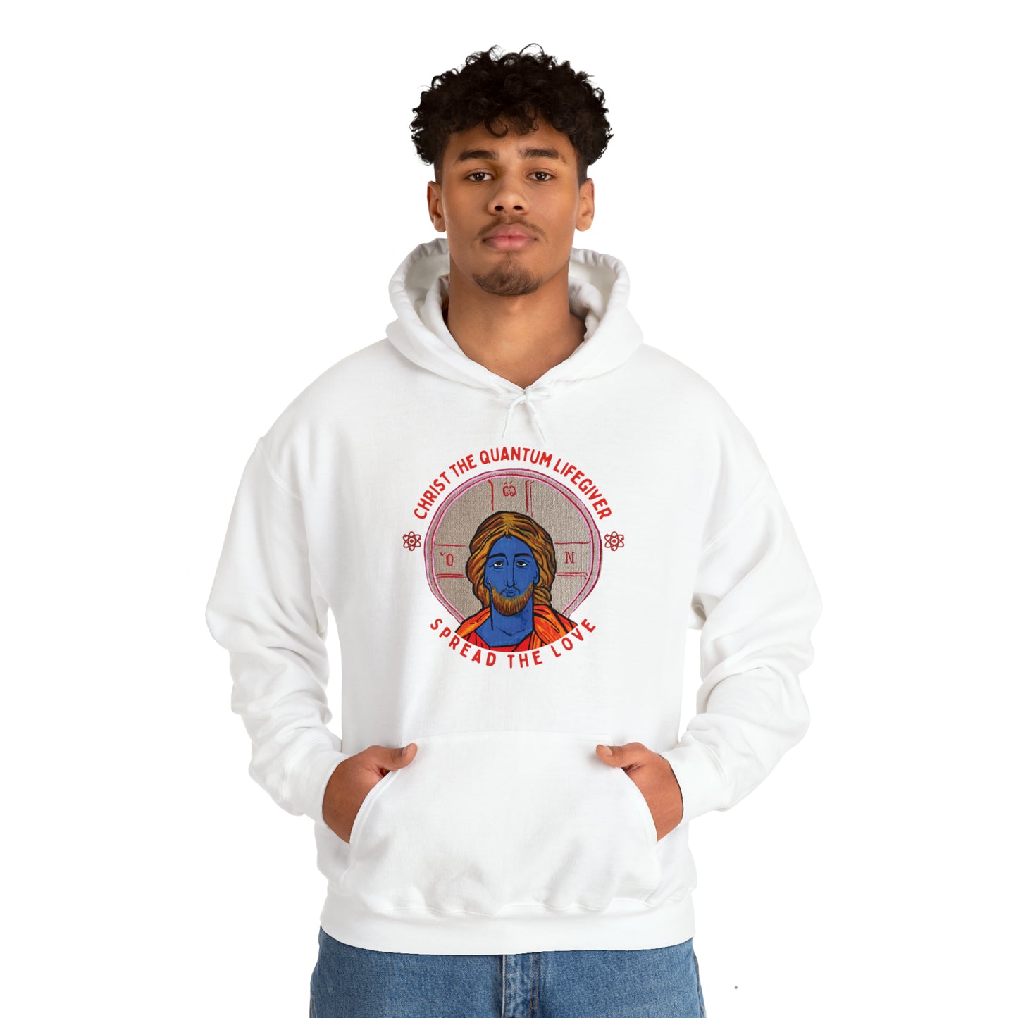 Christ the Quantum Lifegiver Hoodie - Arjuna Rigby Art and Lifestyle Store