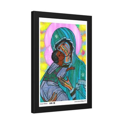 Christ Within Turquoise Framed Fine Art Posters