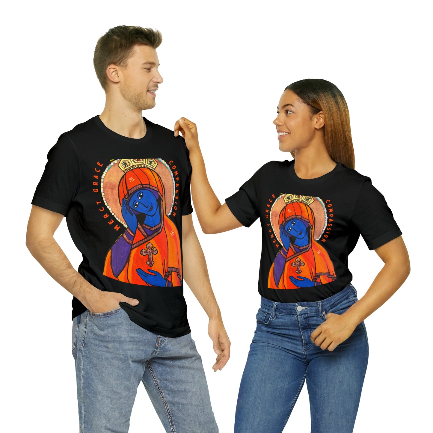 O Queen of Heaven Rejoice - Classic T-Shirt - Arjuna Rigby Art and Lifestyle Store