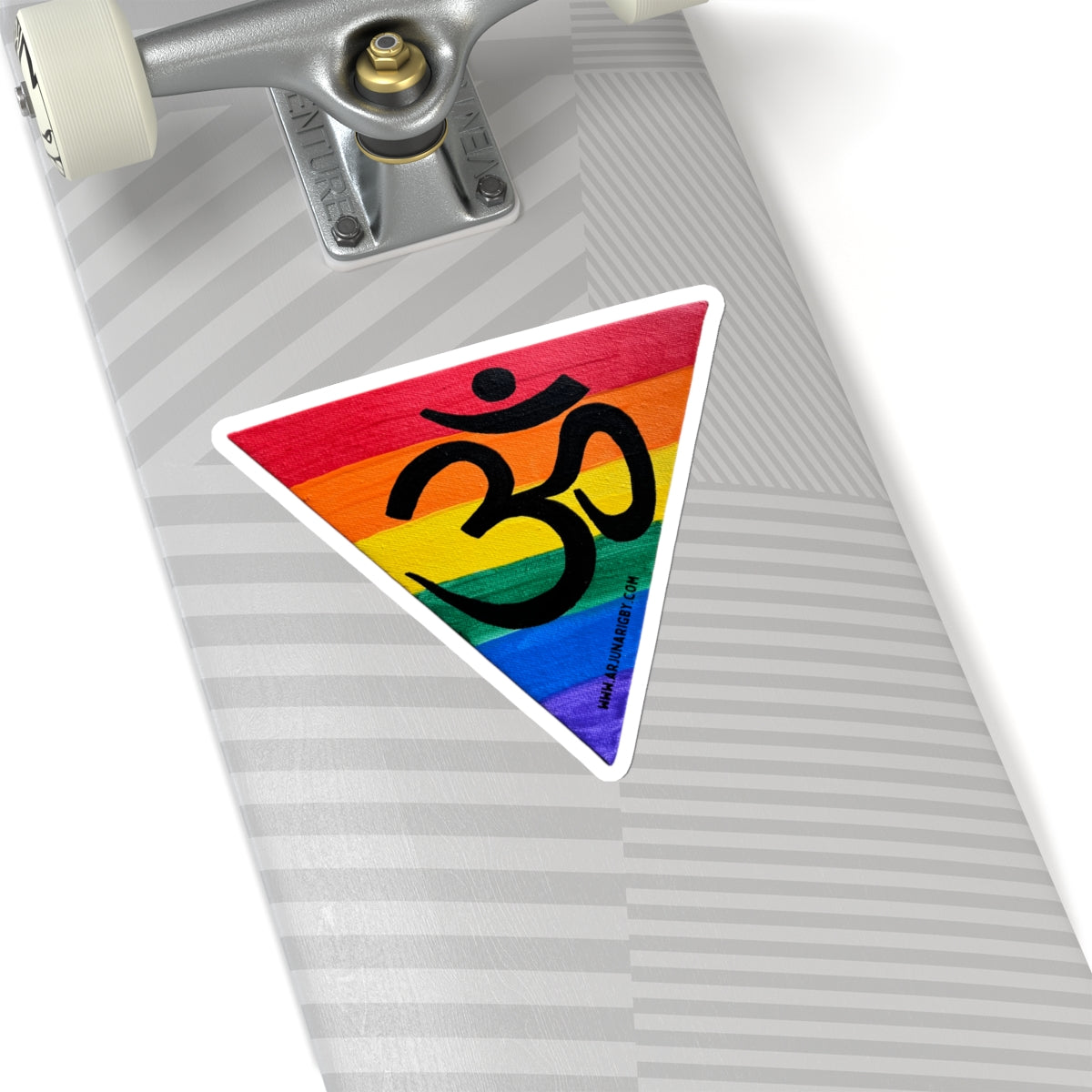 Rainbow Triangle OM -Sticker - Arjuna Rigby Art and Lifestyle Store