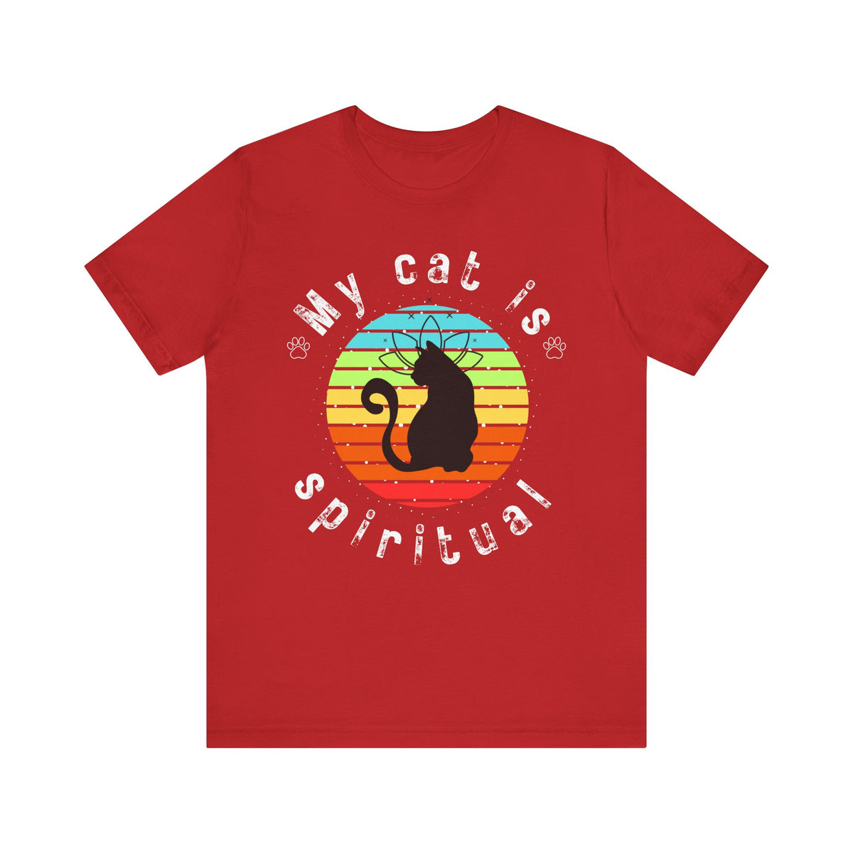 My Cat is Spiritual T-Shirt - Arjuna Rigby Art and Lifestyle Store