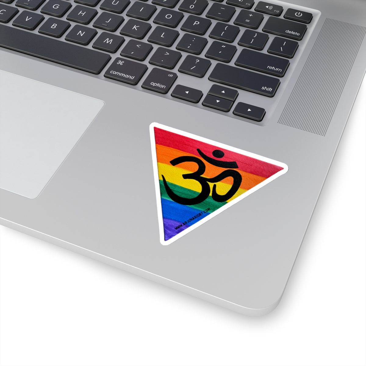 Rainbow Triangle OM -Sticker - Arjuna Rigby Art and Lifestyle Store