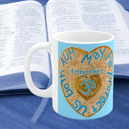 May He Protect Us Both Together - Mug - Arjuna Rigby Art and Lifestyle Store