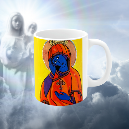 O Queen of Heaven Rejoice! - Mug - Arjuna Rigby Art and Lifestyle Store