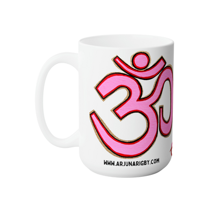 Pink & Red OM Jumbo Size Mug