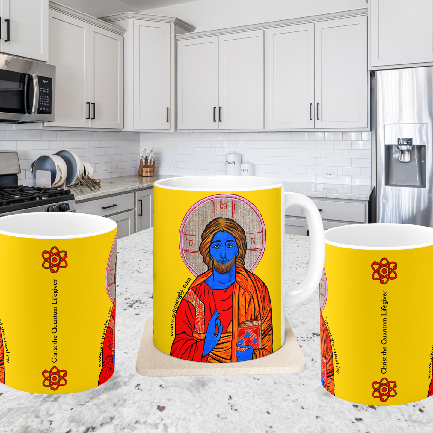 Christ the Quantum Lifegiver - Mug - Arjuna Rigby Art and Lifestyle Store