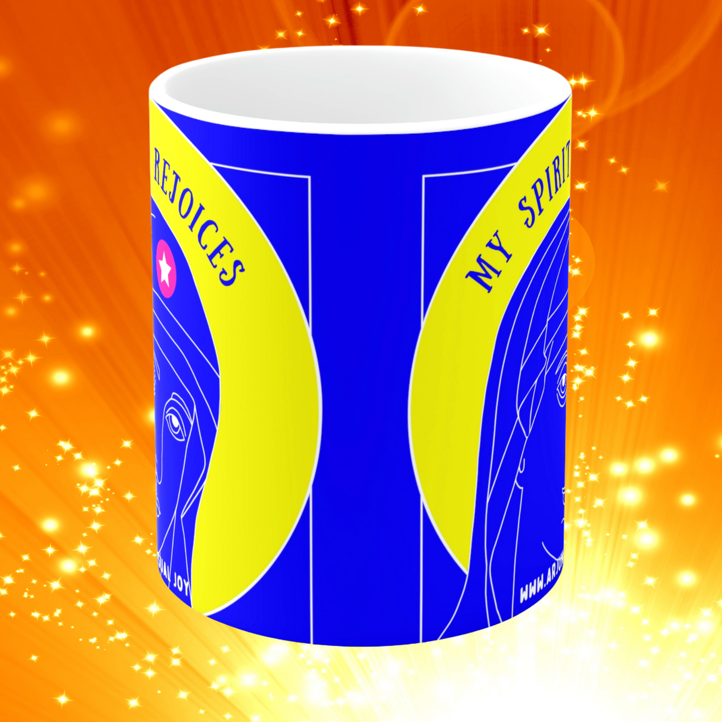 My Spirit Rejoices - Mug - Arjuna Rigby Art and Lifestyle Store