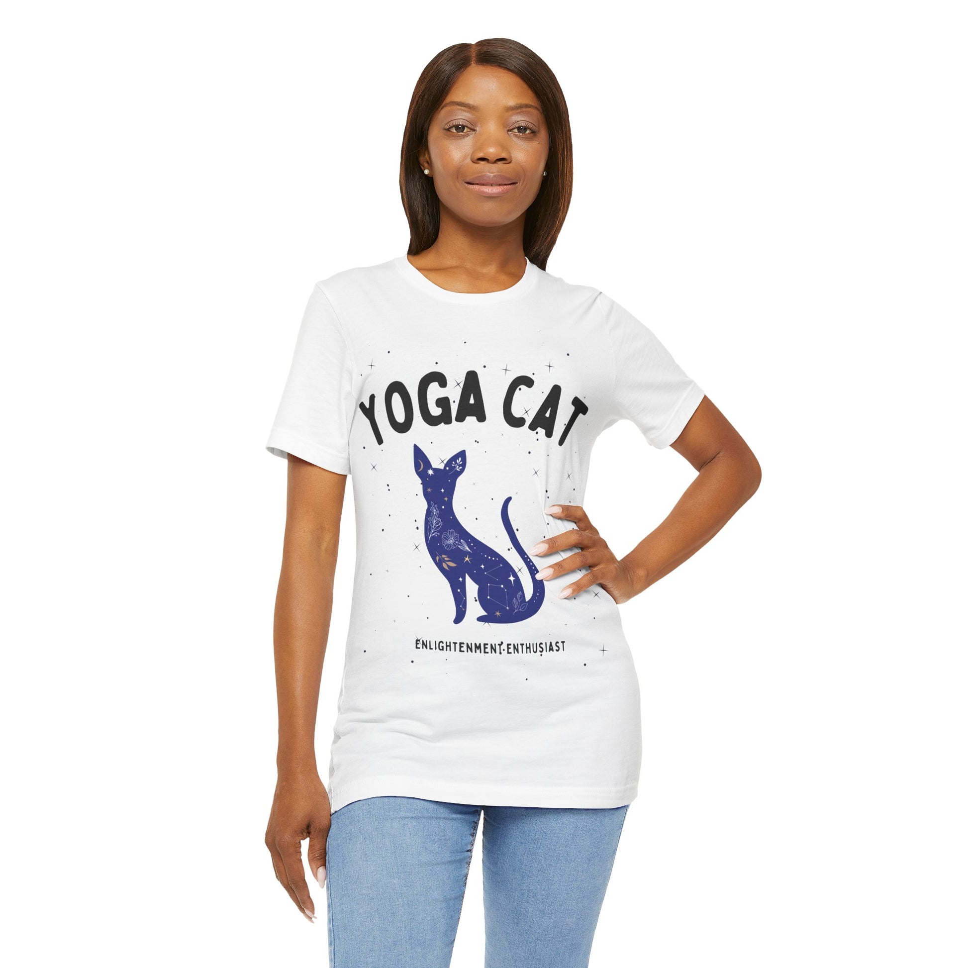 Yoga Cat T-Shirt - Arjuna Rigby Art and Lifestyle Store