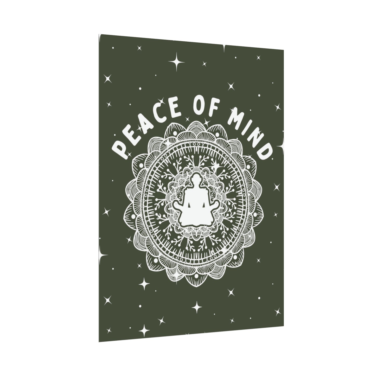 Peace of Mind Fine Art Print green background