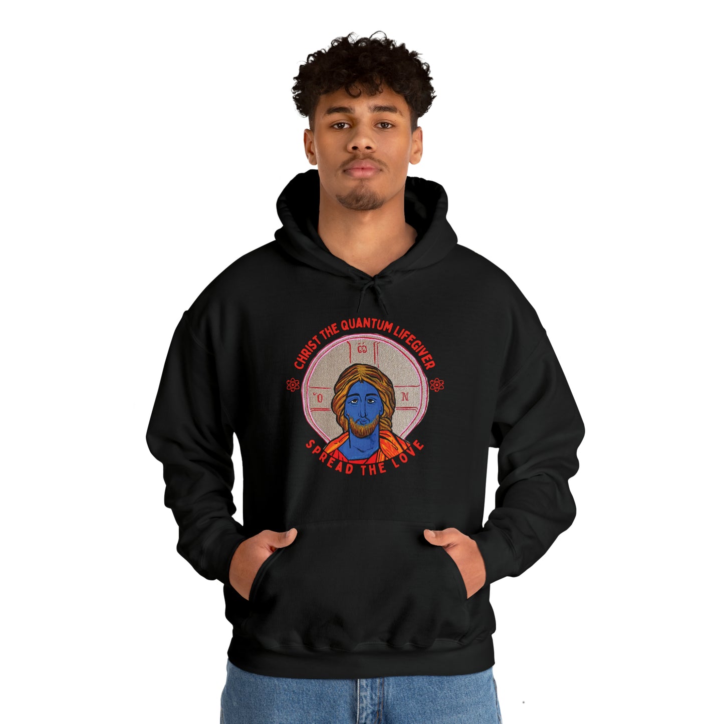 Christ the Quantum Lifegiver Hoodie - Arjuna Rigby Art and Lifestyle Store