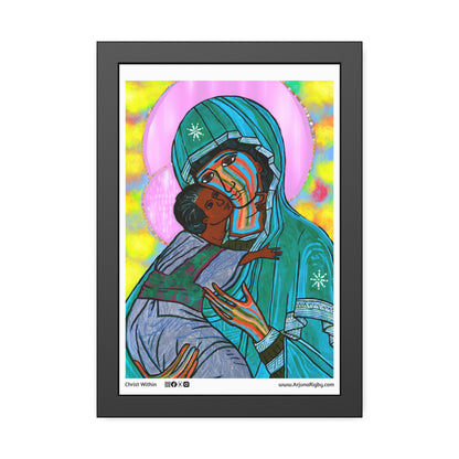 Christ Within Turquoise Framed Fine Art Posters