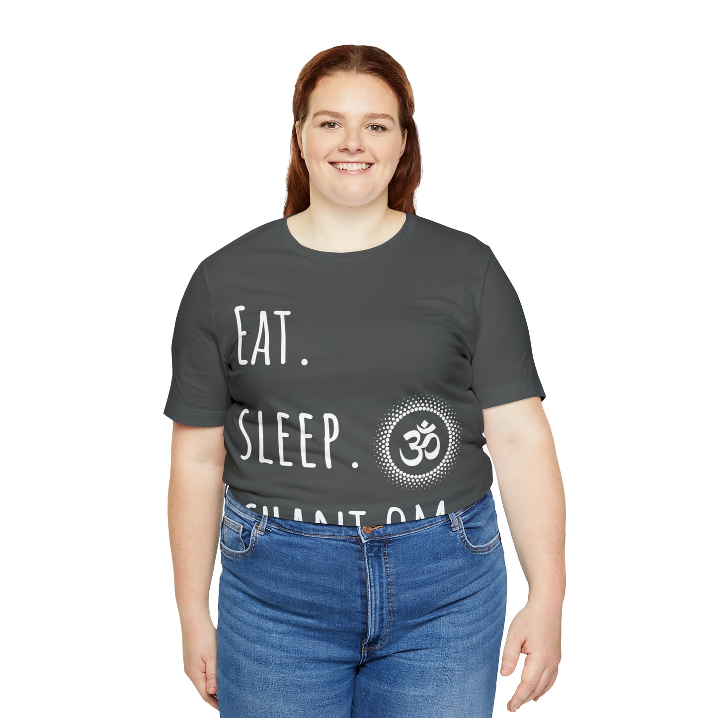 Eat. Sleep. Chant Om. T-Shirt - Arjuna Rigby Art and Lifestyle Store