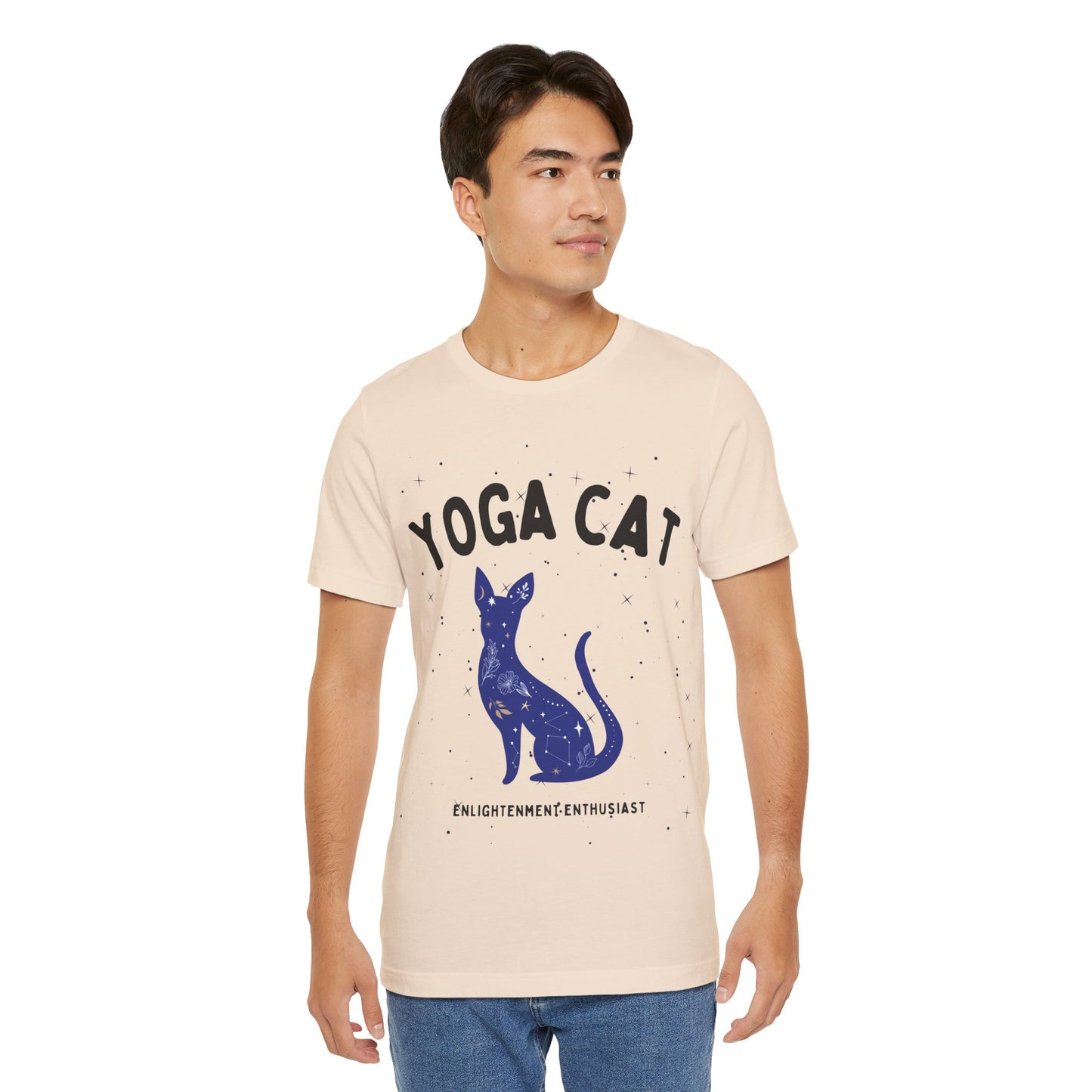 Yoga Cat T-Shirt - Arjuna Rigby Art and Lifestyle Store