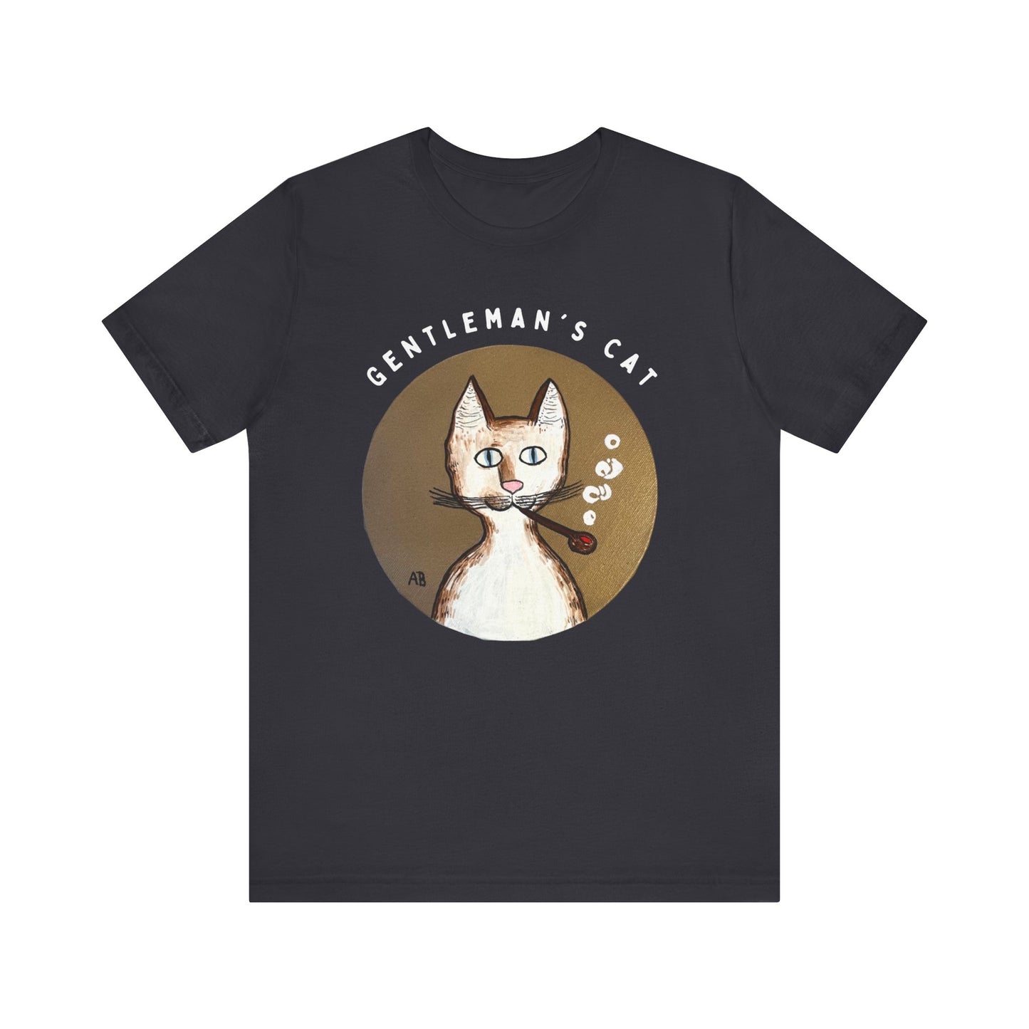 Gentleman's Cat T-Shirt - Arjuna Rigby Art and Lifestyle Store