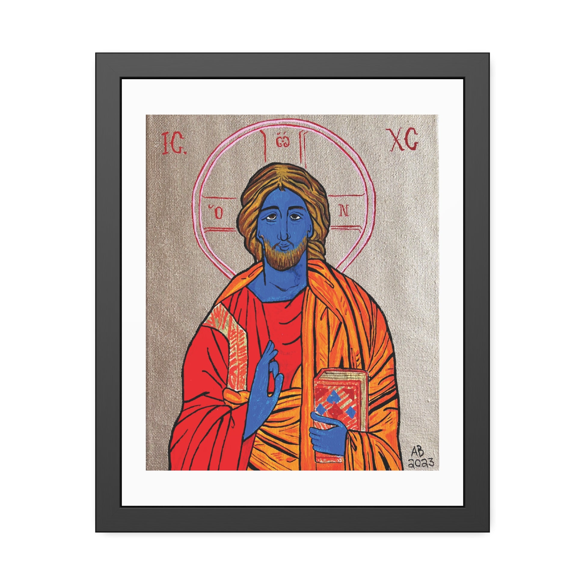 Christ the Quantum Lifegiver Framed Fine Art Posters - Arjuna Rigby Art and Lifestyle Store