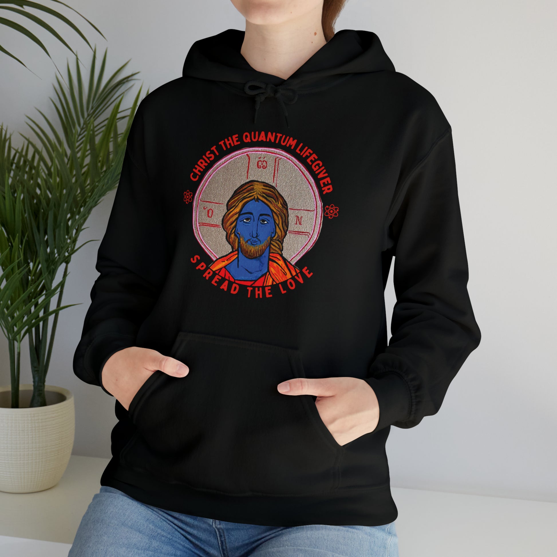 Christ the Quantum Lifegiver Hoodie - Arjuna Rigby Art and Lifestyle Store