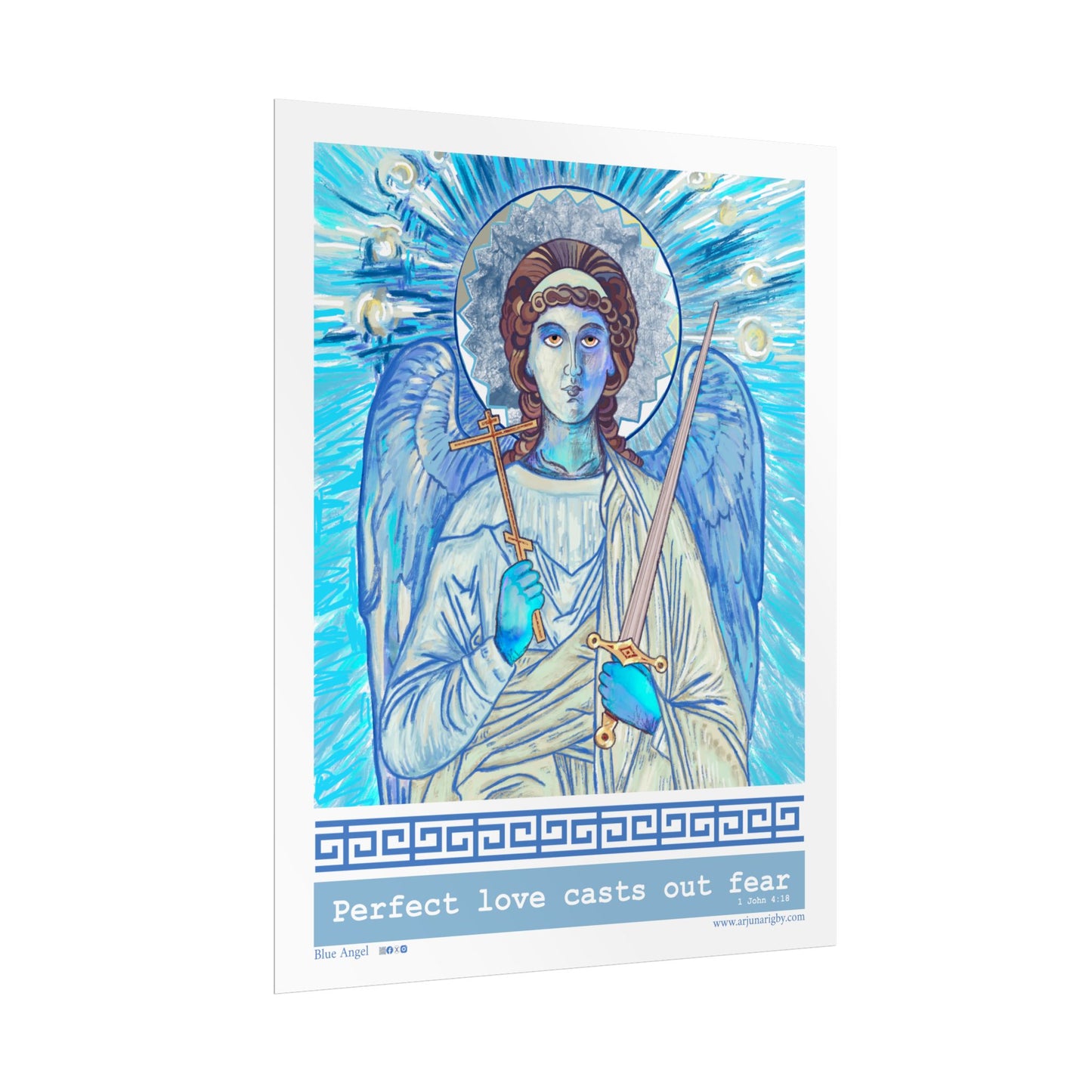 Blue Angel Rolled Fine Art Print