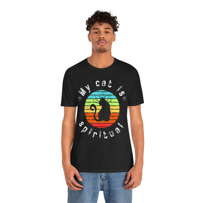 My Cat is Spiritual T-Shirt - Arjuna Rigby Art and Lifestyle Store