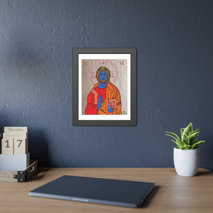 Christ the Quantum Lifegiver Framed Fine Art Posters - Arjuna Rigby Art and Lifestyle Store