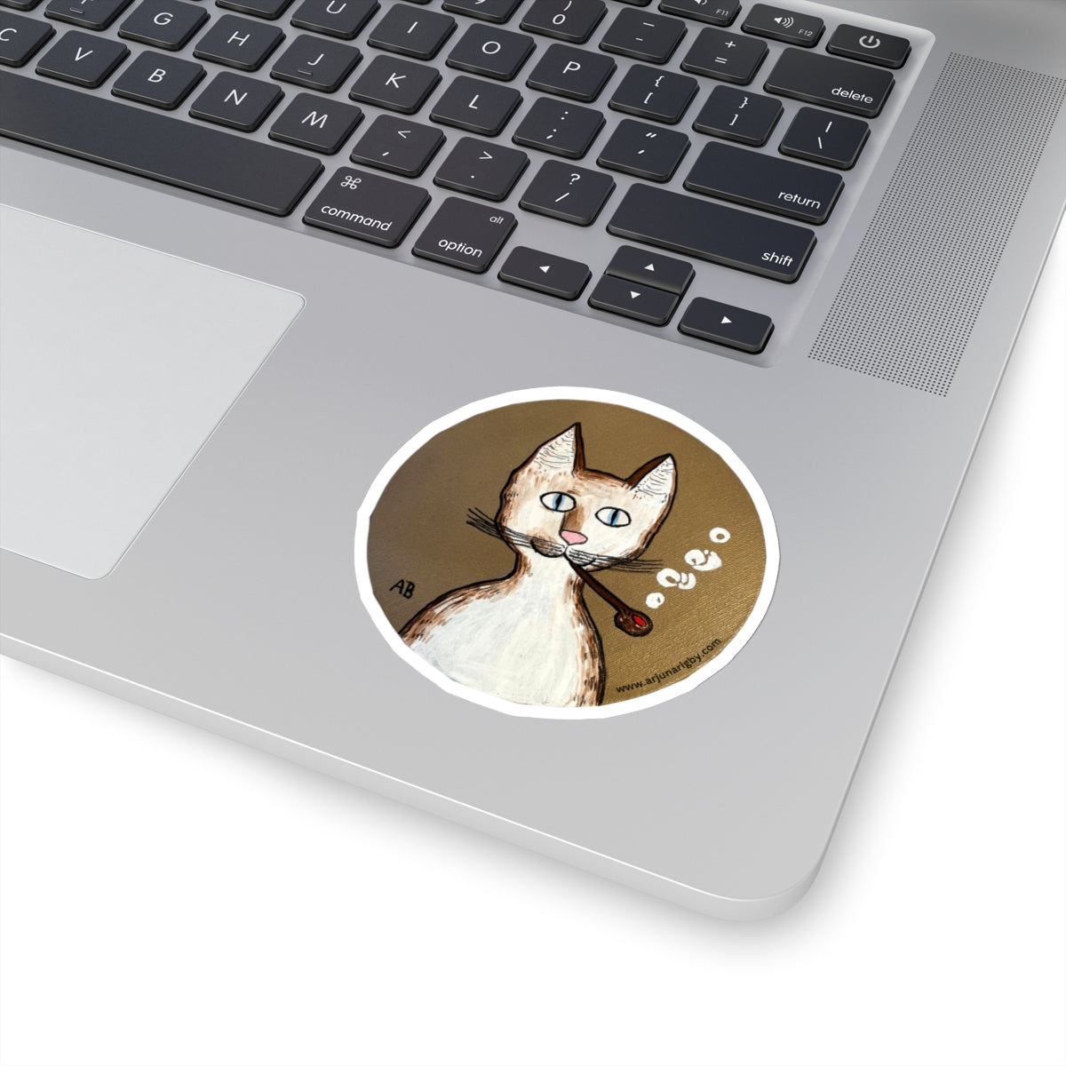 Gentleman's Cat Sticker - Arjuna Rigby Art and Lifestyle Store