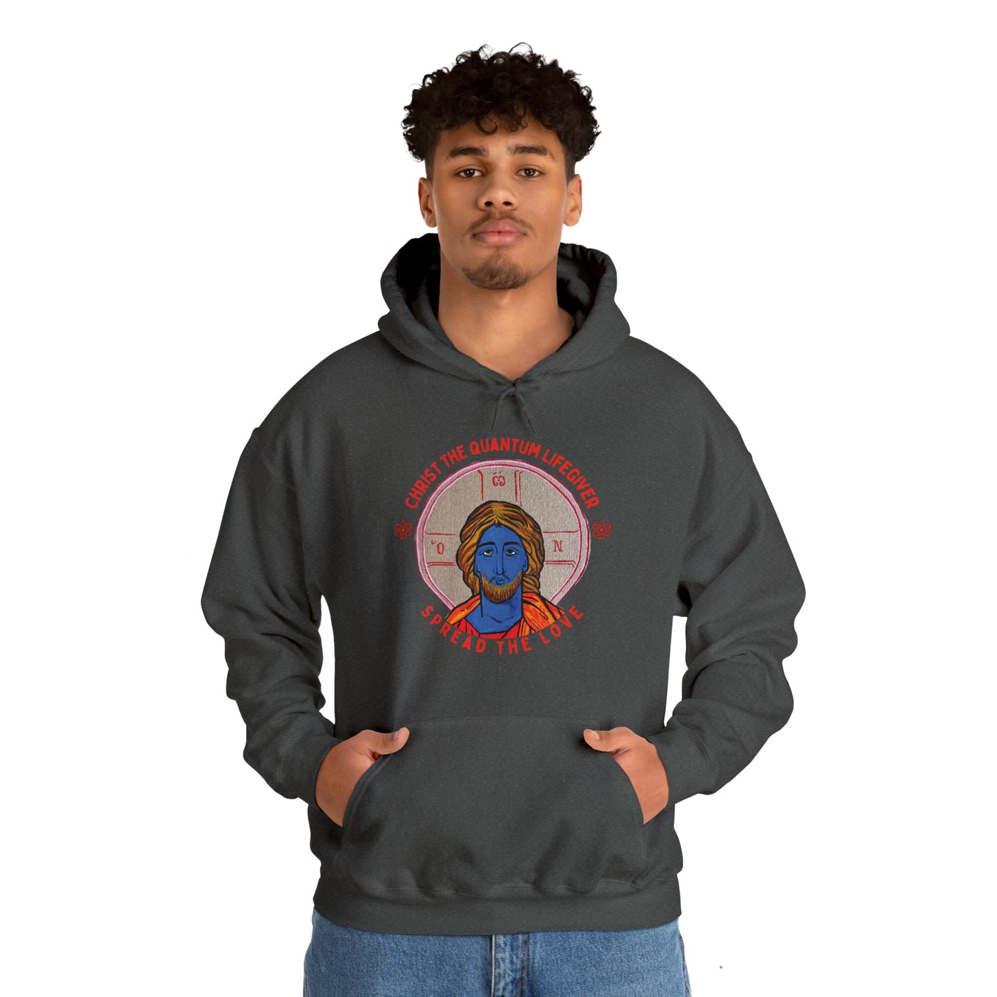 Christ the Quantum Lifegiver Hoodie - Arjuna Rigby Art and Lifestyle Store