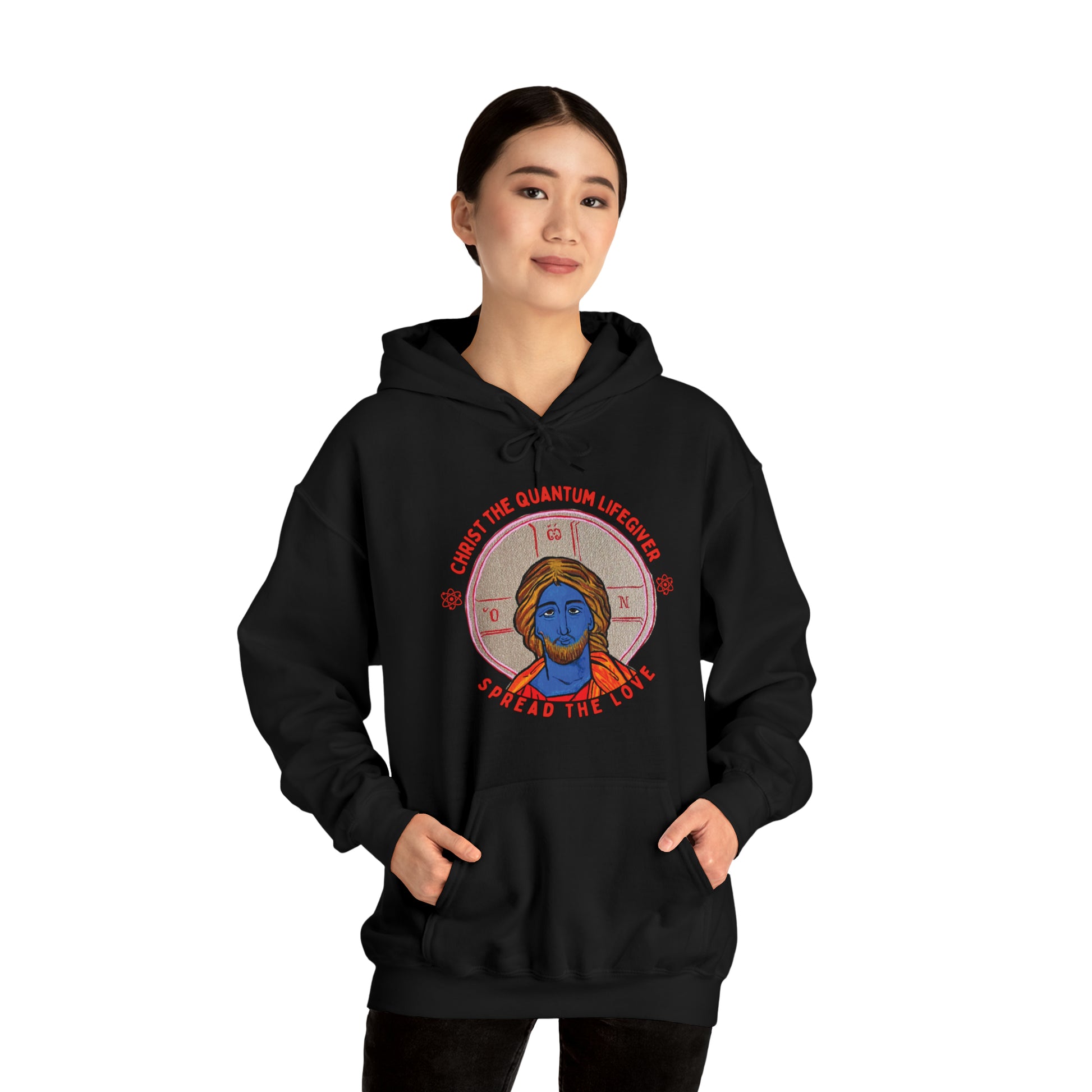 Christ the Quantum Lifegiver Hoodie - Arjuna Rigby Art and Lifestyle Store