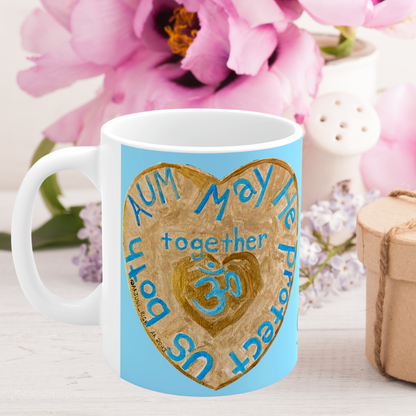 May He Protect Us Both Together - Mug - Arjuna Rigby Art and Lifestyle Store