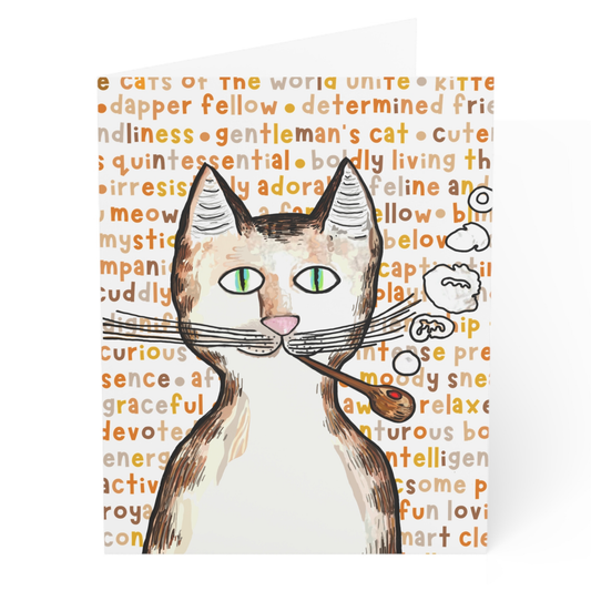 Gentleman's Cat Greeting Card