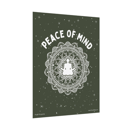 Peace of Mind Fine Art Poster green background