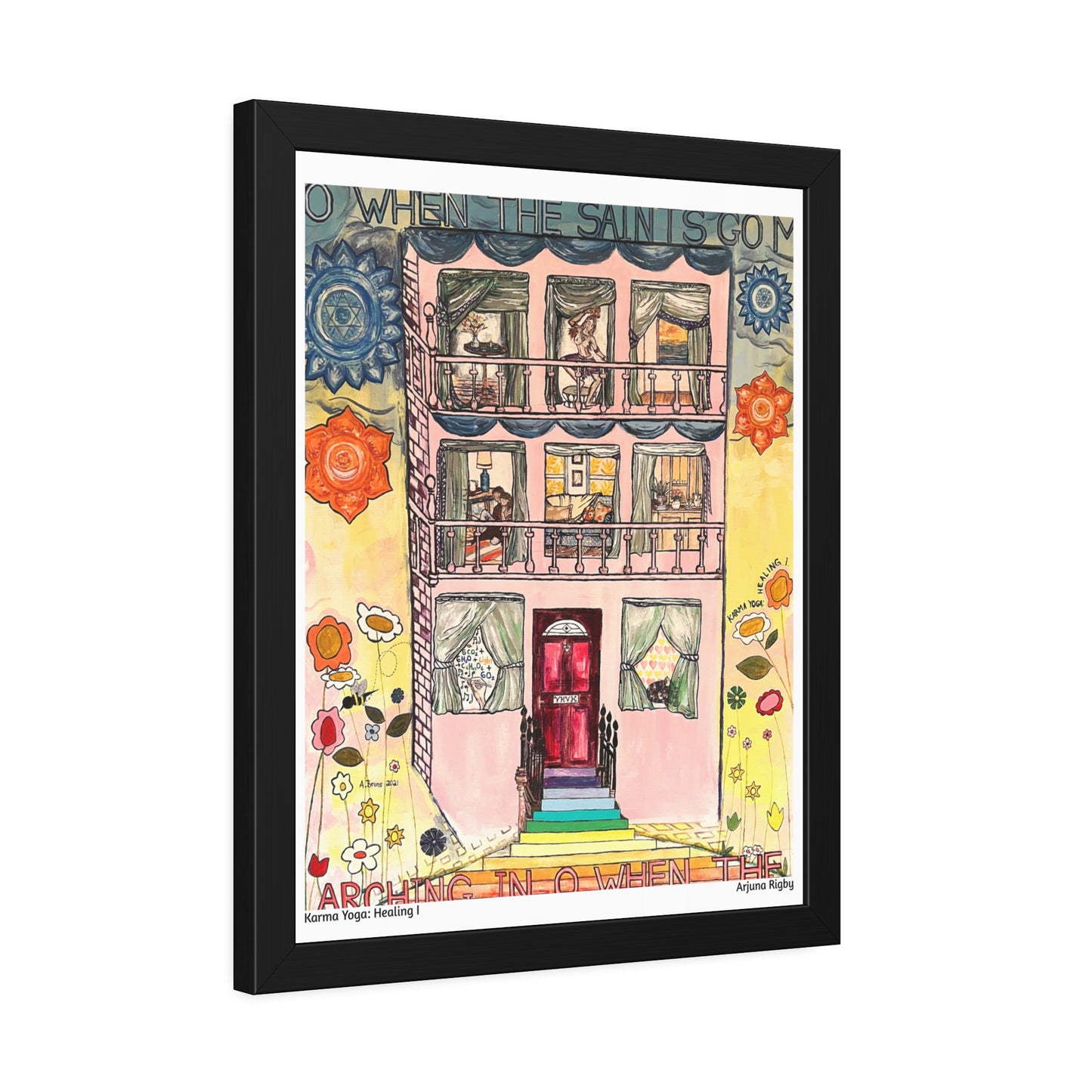 Karma Yoga: Healing I Framed Fine Art Print